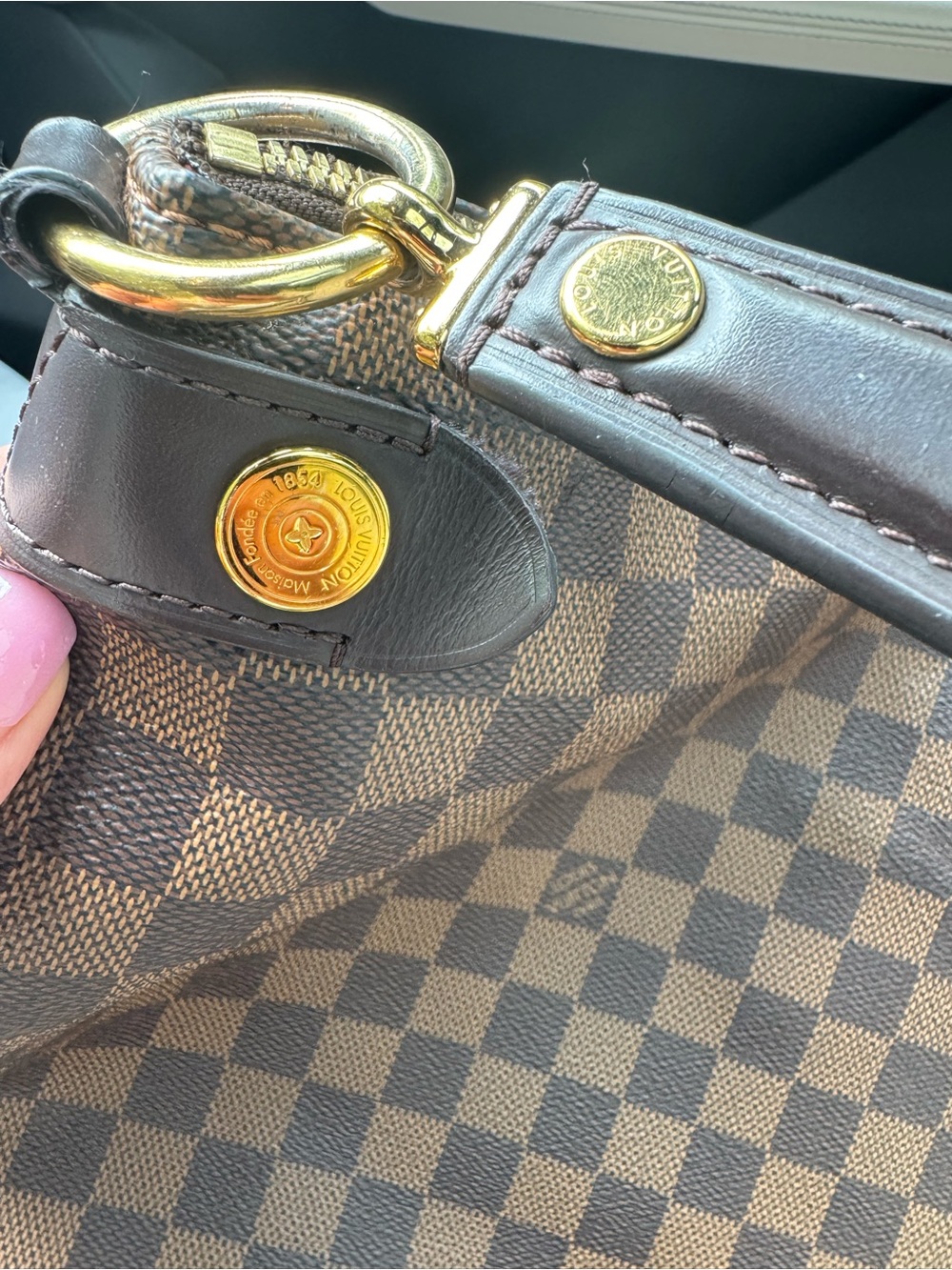 Louis Vuitton Duomo Hobo Ebene Damier Shoulder Bag - Picture 14 of 14